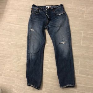 Re/Done Levi’s, High Rise Ankle Crop, Sz. 26